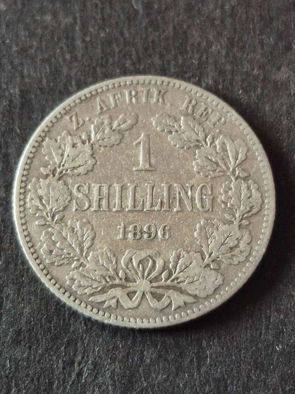 ZAR One Shilling 1896 Silver