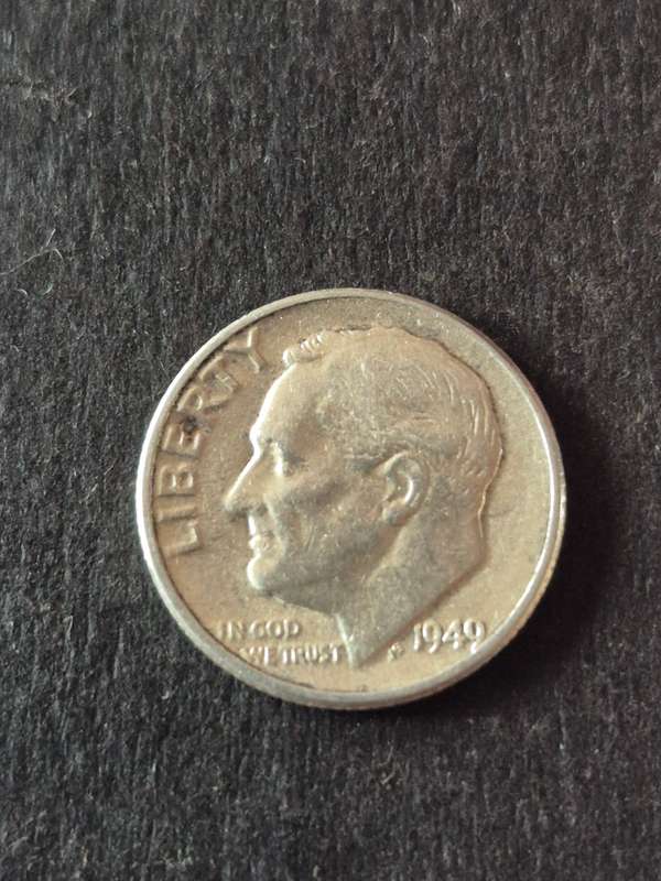 USA Roosevelt Dime 1949 Silver