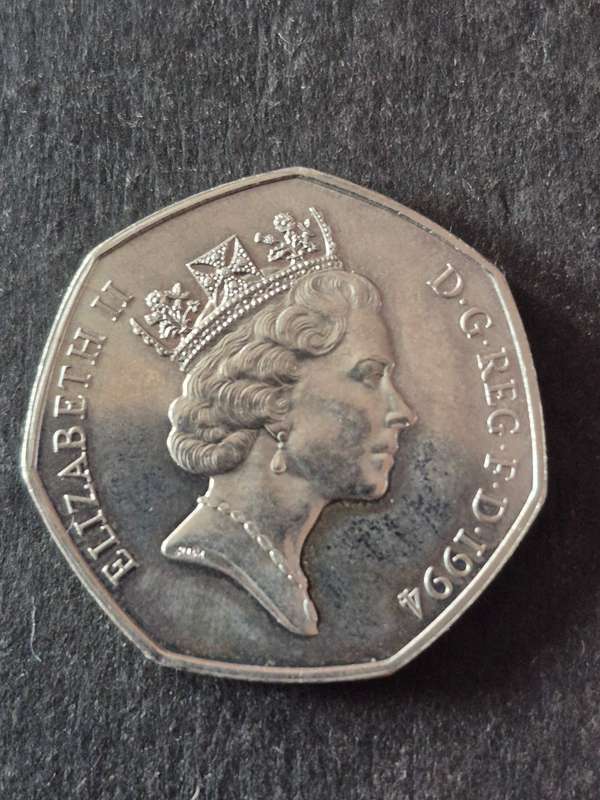 UK 50 Pence D Day Landing Commemorate 1994