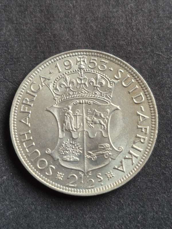 Union 2 1/2 Shillings 1953 EF+/UNC