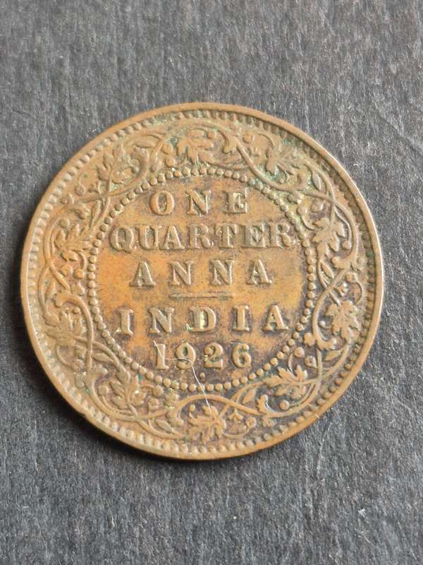 India One Quarter Anna 1926