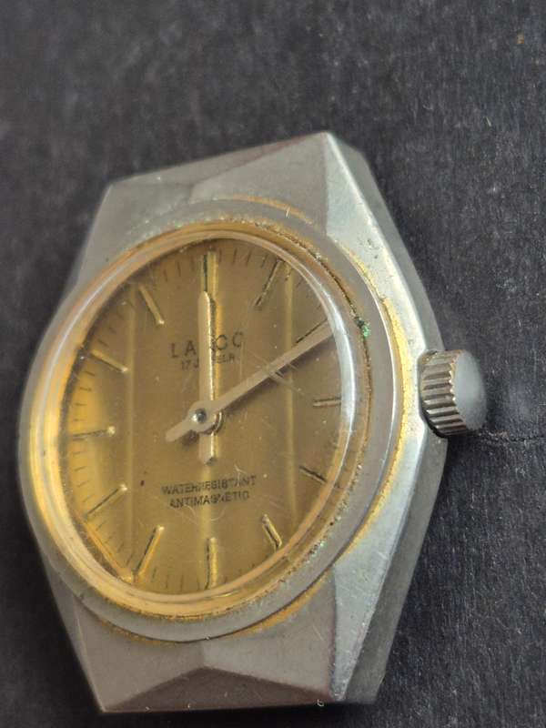 Vintage Lanco 17 Jewels Water Resistant Anti Magnetic Wrist Watch (not working)
