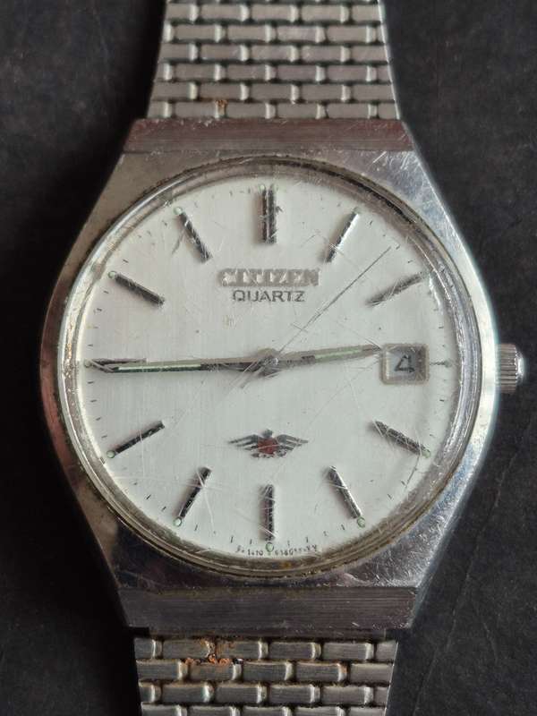 Vintage Citizen Quartz Eagle 7 Men's Wrist Watch (untested) sold as is (not working)