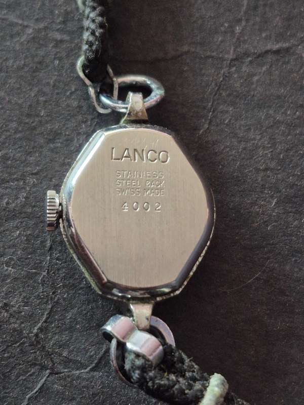 Vintage Ladies Lanco 17 Jewels Incablock Wrist Watch (not working)