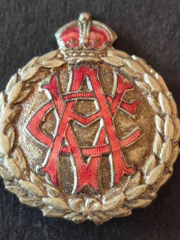 Army Veteran Corps Settlement Brooch (enameled) 25mm x 30mm