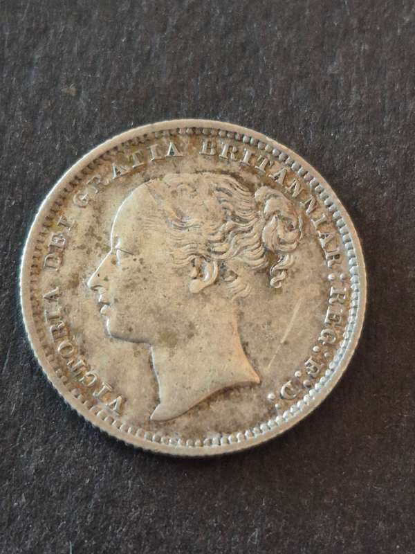 Queen Victoria One Shilling 1879 with die number 1 VF+ (extremely scarce coin)
