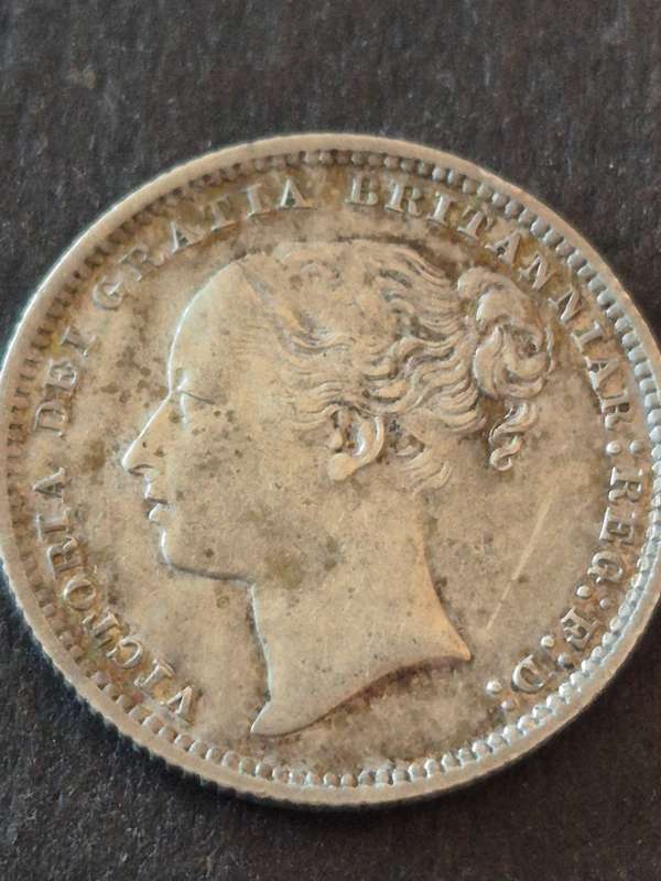 Queen Victoria One Shilling 1879 with die number 1 VF+ (extremely scarce coin)