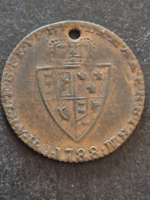 George 3rd Token 1/2 Guinea (scarce) 1788