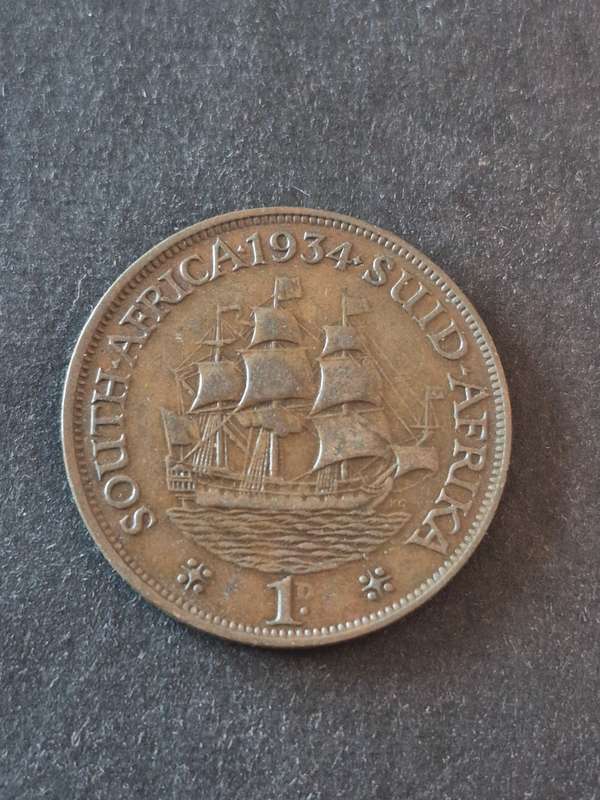 Union One Penny 1934