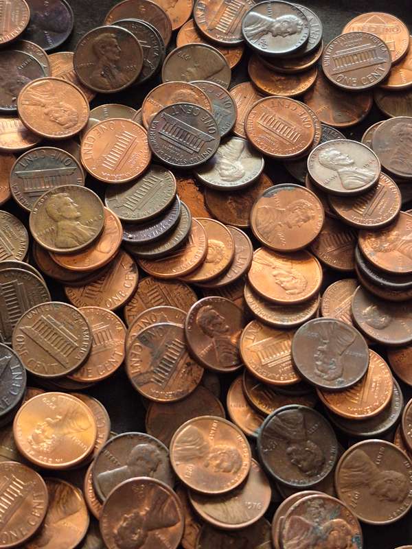 Mixed Lot of USA One Cents 1kg