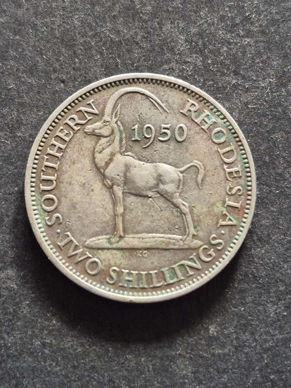 Southern Rhodesia 2 Shillings 1950