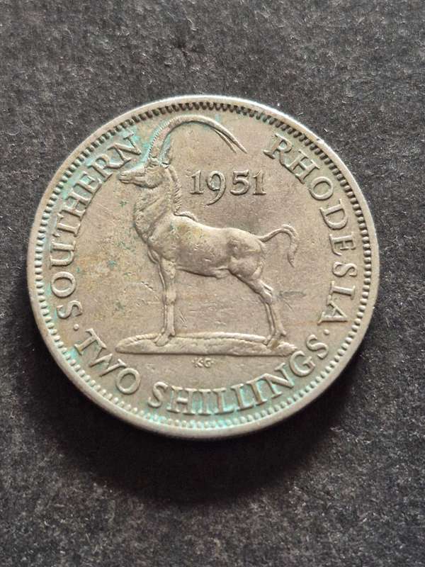 Southern Rhodesia 2 Shillings 1951