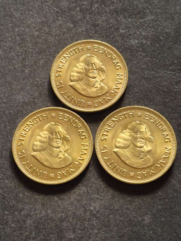 3 x Republic One Cent 1962 (excellent condition)