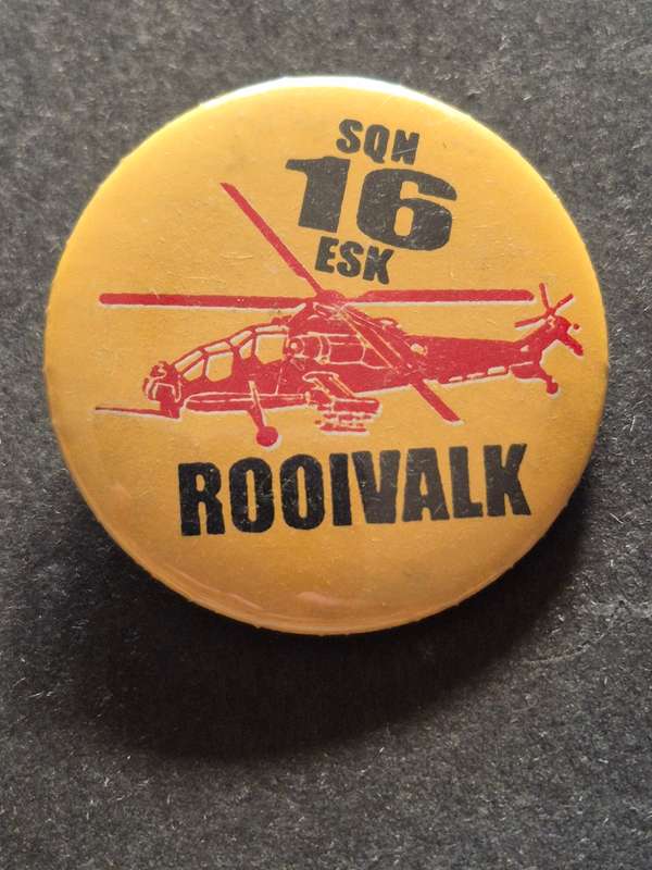 Squadron 16 Rooivalk Pin Badge