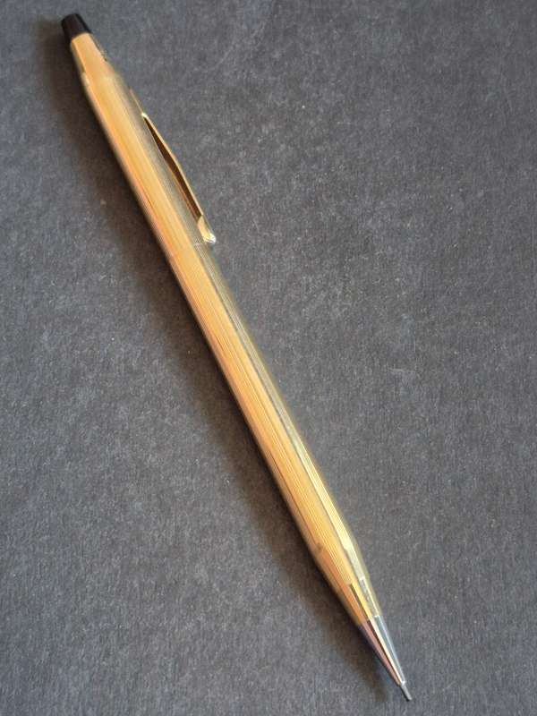 Vintage Cross Pencil 1/20 12kt Rolled Gold - engraved - nice condition