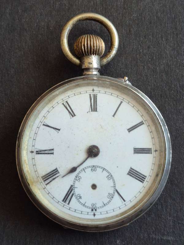 Vintage.800 Silver Fob Watch (not working)