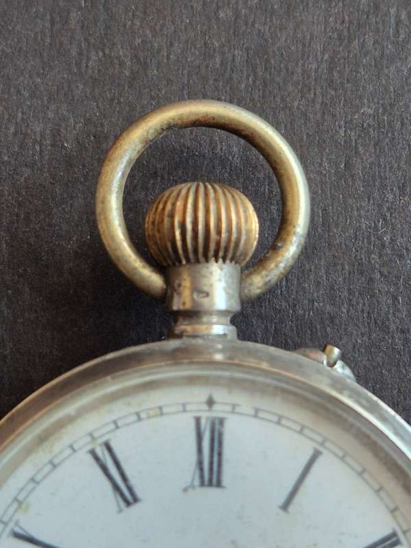 Vintage.800 Silver Fob Watch (not working)