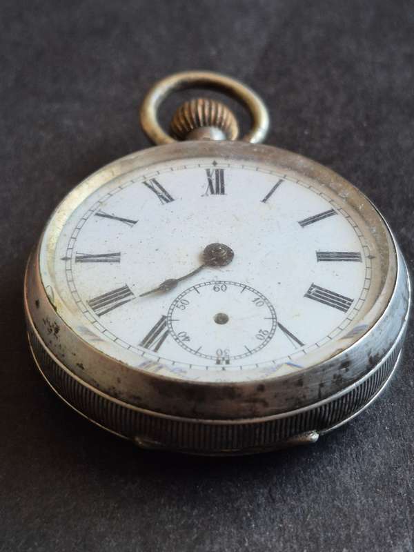 Vintage.800 Silver Fob Watch (not working)