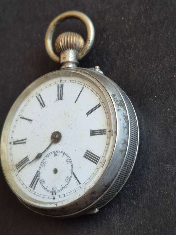 Vintage.800 Silver Fob Watch (not working)
