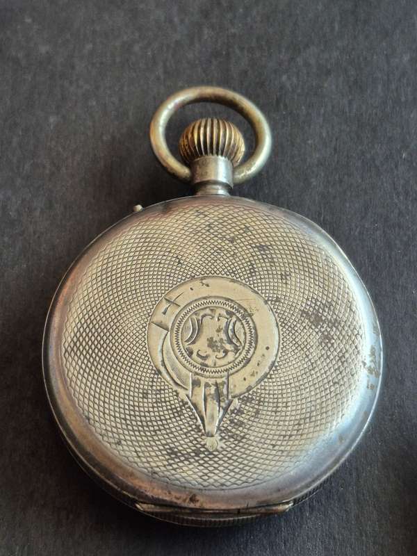 Vintage.800 Silver Fob Watch (not working)