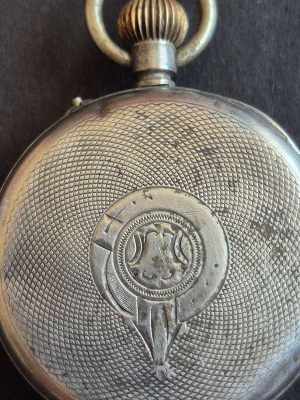 Vintage.800 Silver Fob Watch (not working)
