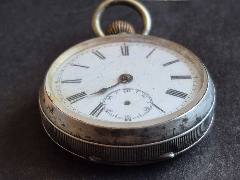Vintage.800 Silver Fob Watch (not working)