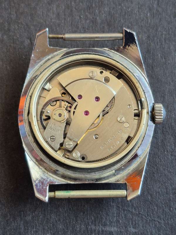Vintage Ostara 21 Jewels Unbreakable Spring Waterproof Datamatic Mechanical Men's Wrist Watch