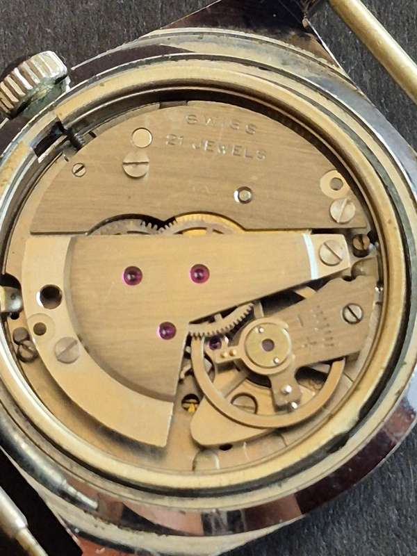 Vintage Ostara 21 Jewels Unbreakable Spring Waterproof Datamatic Mechanical Men's Wrist Watch