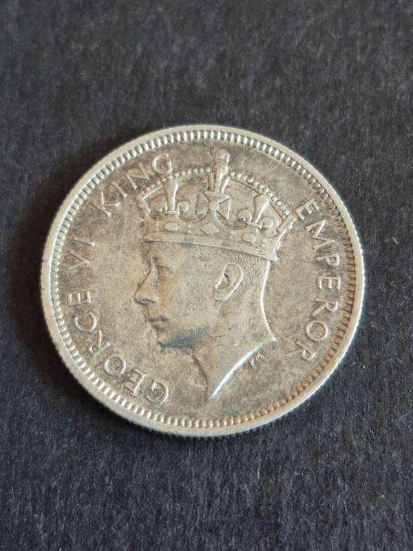 Southern Rhodesia One Shilling 1937 Silver