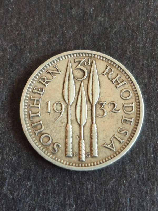 Southern Rhodesia Threepence 1932 Silver