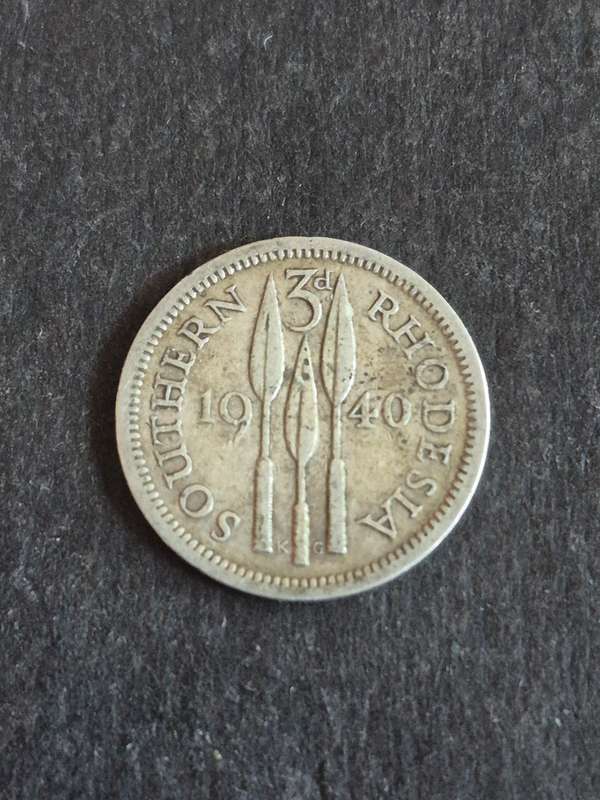 Southern Rhodesia Threepence 1940 Silver