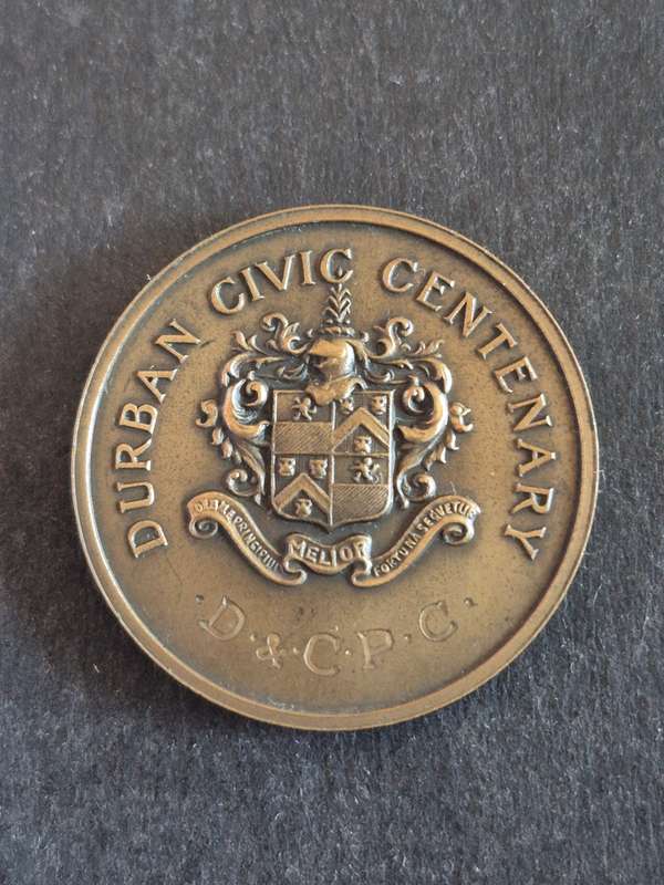 Durban Civic Centerary Bronze Medallion