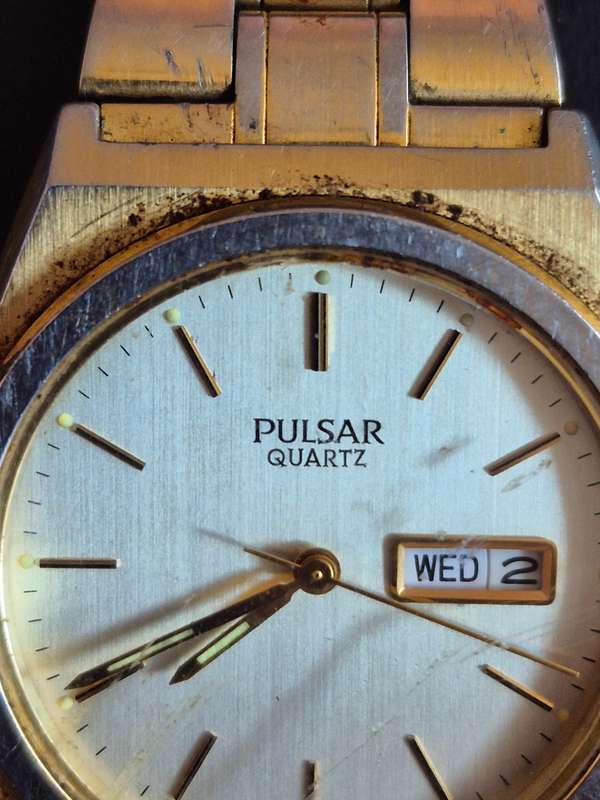 Vintage Citizen Gold Plated Quartz Wrist Watch - untested (not working)