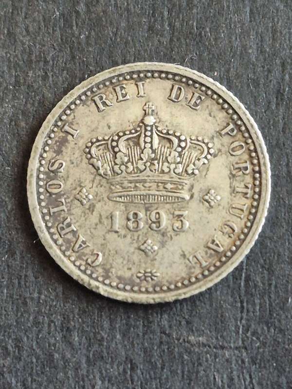 Portugal 50 Reis 1893 Silver