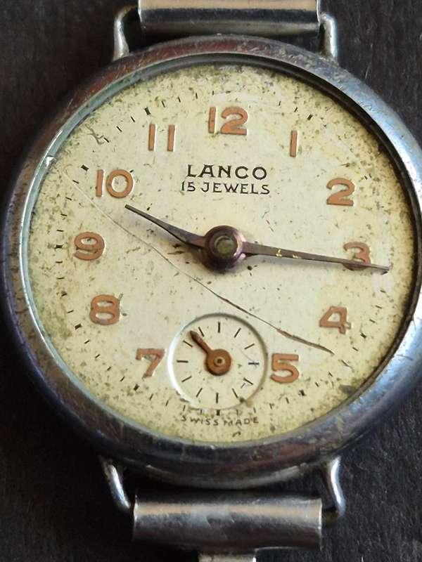 Vintage Ladies Lanco Mechanical Wrist Watch 15 Jewels (nice condition) - not working