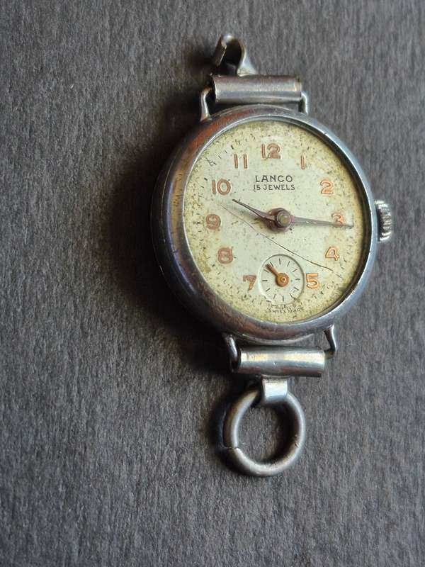 Vintage Ladies Lanco Mechanical Wrist Watch 15 Jewels (nice condition) - not working