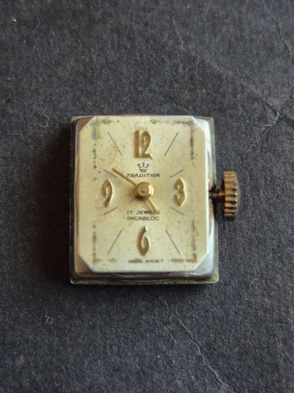 Vintage Ladies Tradition 17 Jewels Incabloc Mechanical Wrist Watch (gold plated) not working