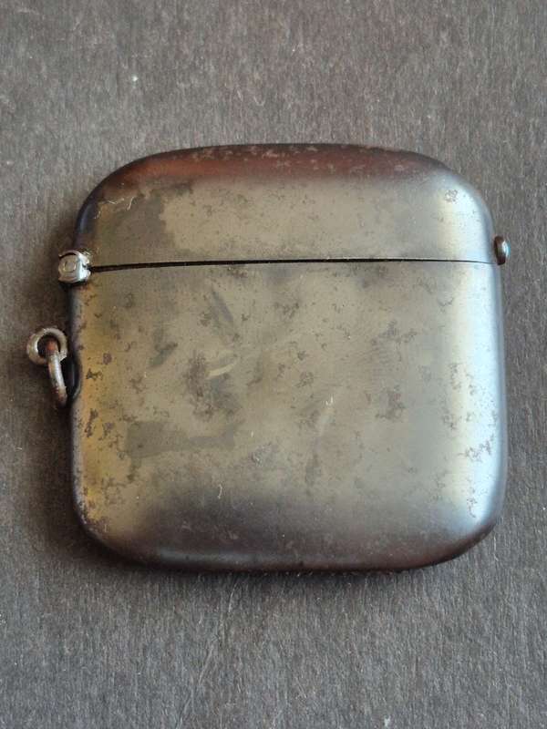 Vintage Gun Metal Vesta Case