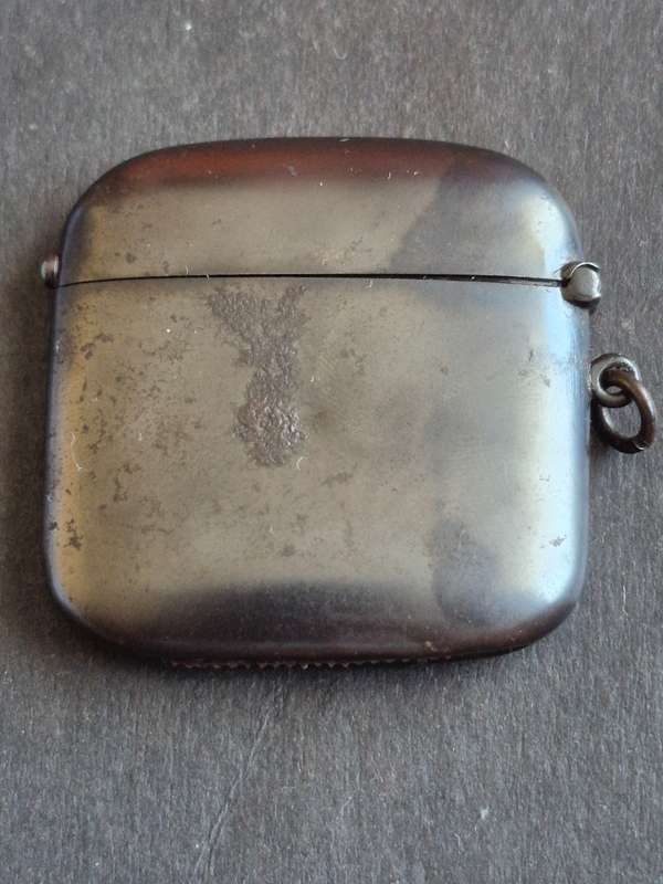 Vintage Gun Metal Vesta Case