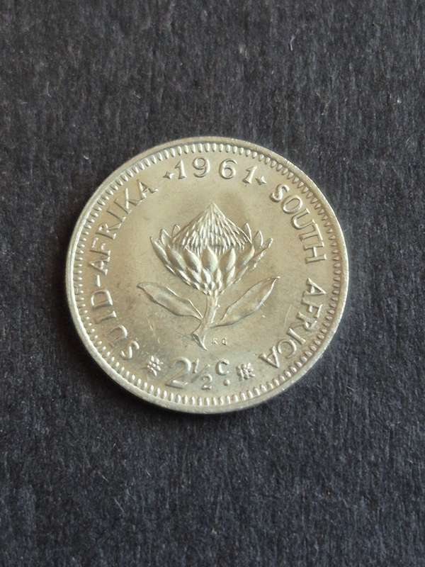 Republic 2 1/2 Cents 1961 UNC