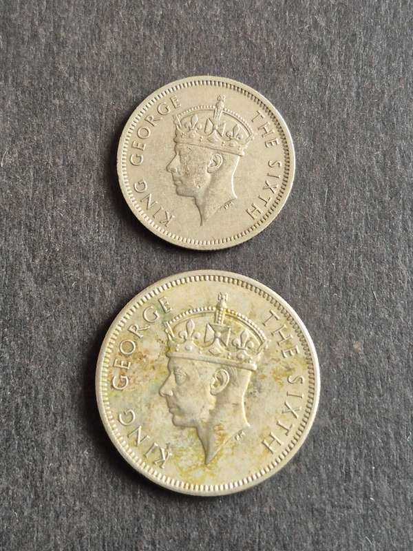 Southern Rhodesia Sixpence 1949/One Shilling 1950