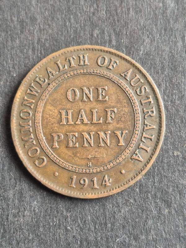 Commonwealth of Australia One Half Penny 1914