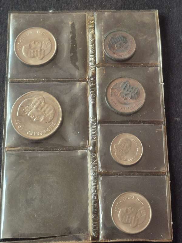 SA Mint Pack 1969 Afrikaans (missing Silver R1)