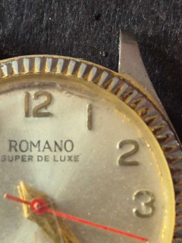 Vintage Romano Super Deluxe Antimagnetic Waterproof Men's Wrist Watch (not working)