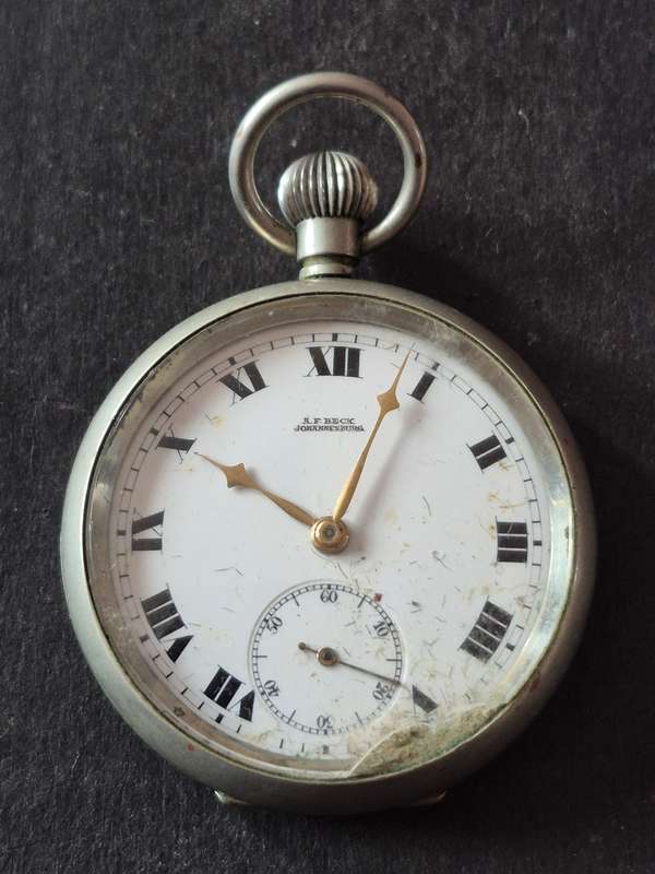 Vintage 15 Jewells Men's Pocket Watch (AF Beck) Johannesburg (not working)