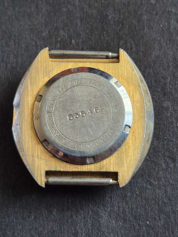 Vintage Gttmer 17 Jewelled Waterproof Shockproof Men's Wrist Watch (not working)