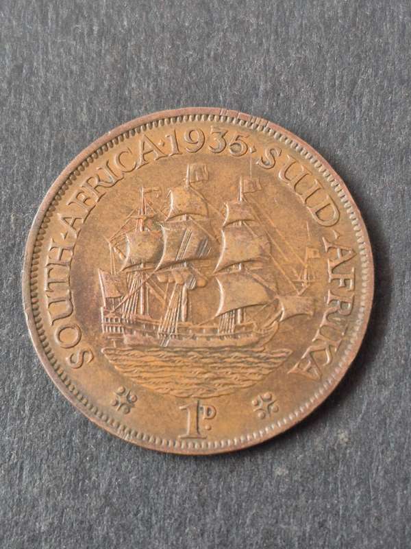 Union One Penny 1935 (nice condition)