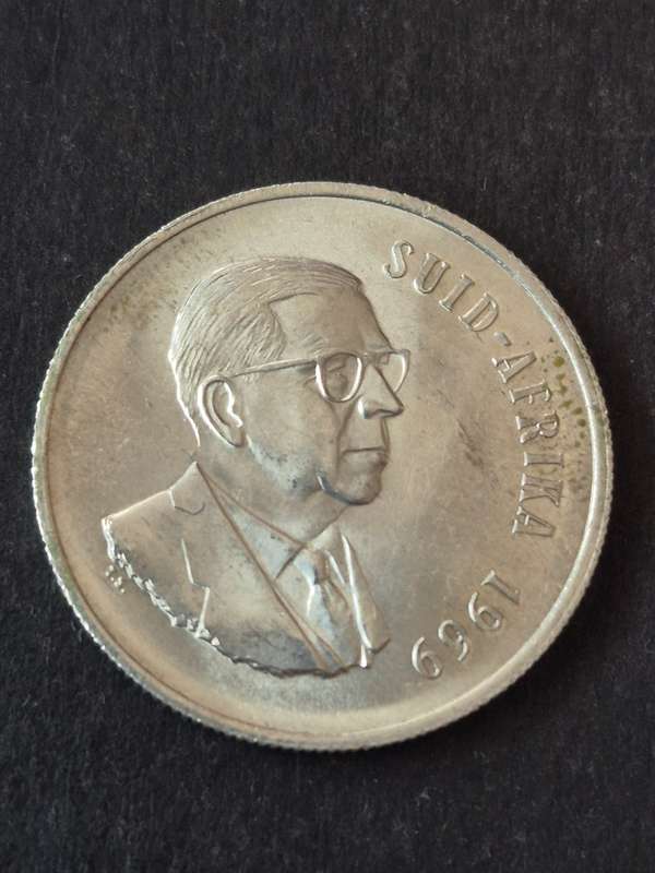 Republic One Rand 1969 Afrikaans UNC