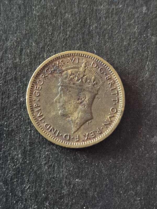 British West Africa Sixpence 1945