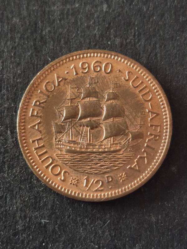 Union 1/2 Penny 1960 BU